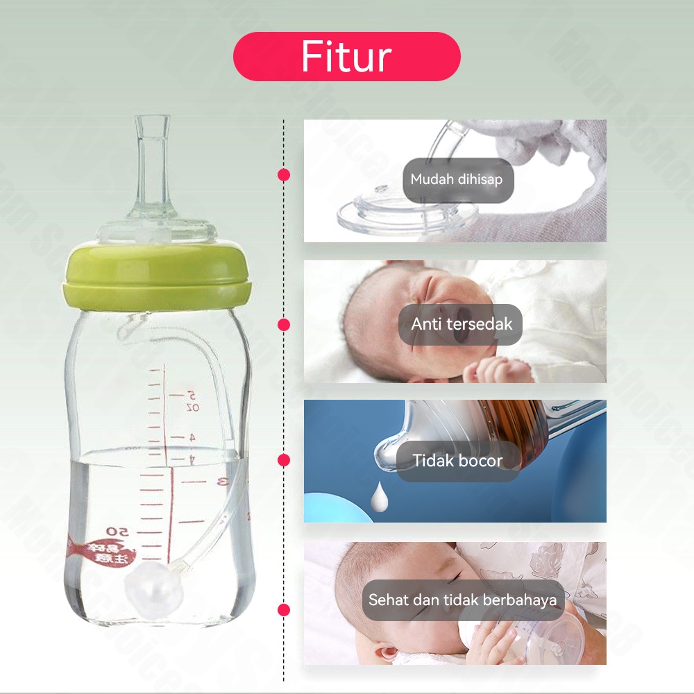 Halo Baby Sedotan Pengganti Nipple untuk botol susu/Straw Replacer/Sedotan Pemberat Botol Susu