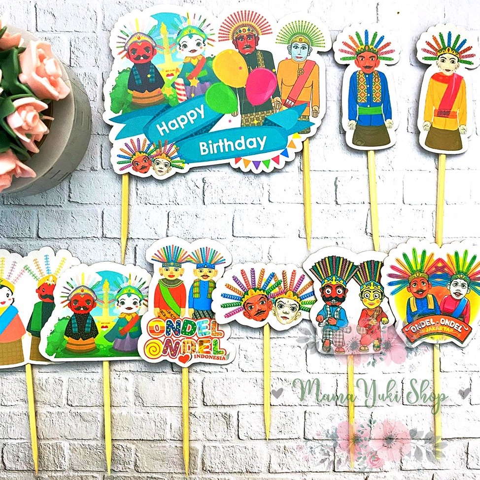 Jual Topper Cake Hiasan Kue Ulang Tahun Anak ONDEL ONDEL | Shopee Indonesia