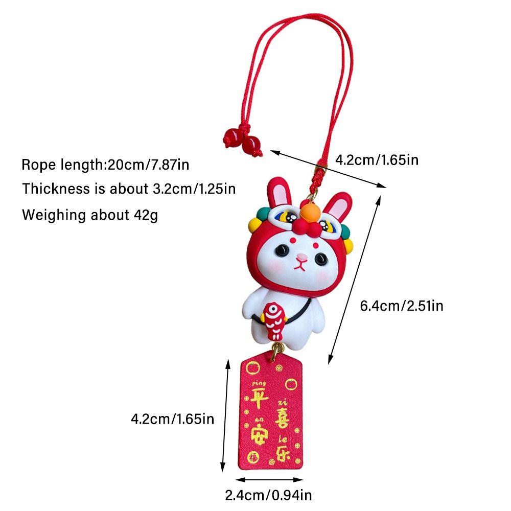 Suyo Kelinci Gantung Liontin Charm Animal Rumah Kaca Spion Ornamen