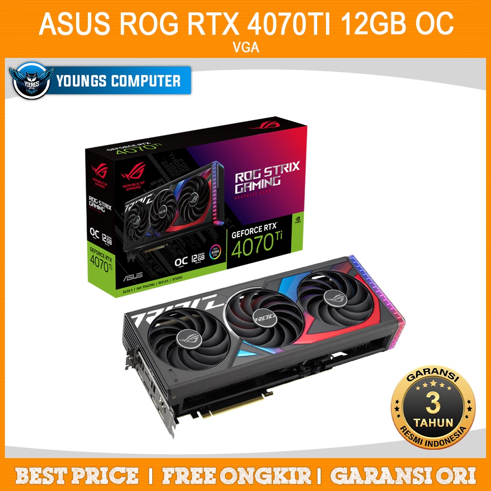 VGA ASUS GeForce RTX 4070 Ti ROG STRIX OC 12GB GDDR6X | 4070Ti DDR6X