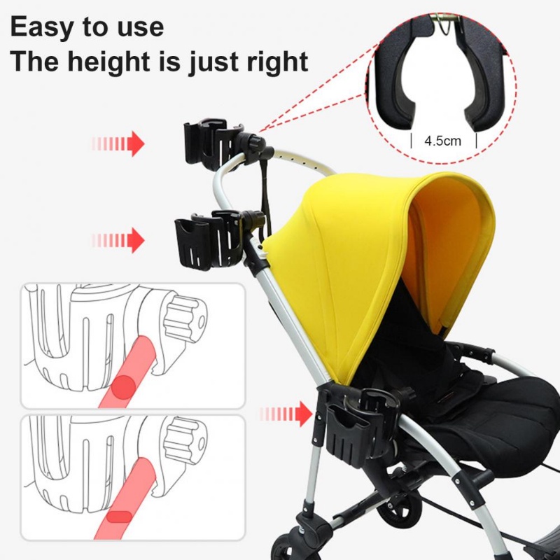 2-in-1 Sepeda Ketel Elektrik Pemegang Removable Motor Organizer Bayi Stroller Aksesoris Bayi Stroller Cup Holder Universal Sepeda Gunung Pemegang Cangkir Keranjang Sepeda Rak Botol