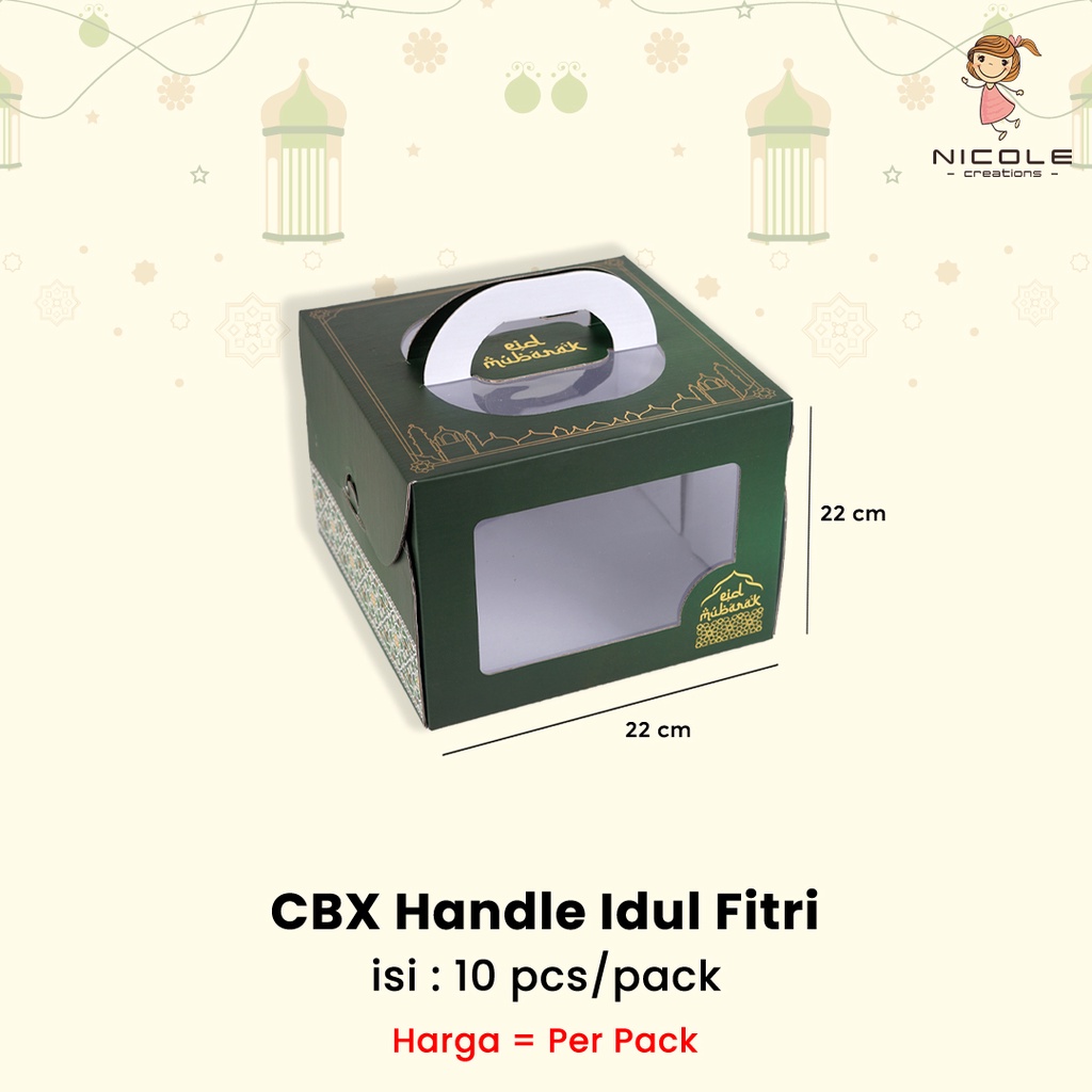 

Cake Box Handle Idul Fitri/Kotak Kue Handle/Box Handle Idul Fitri