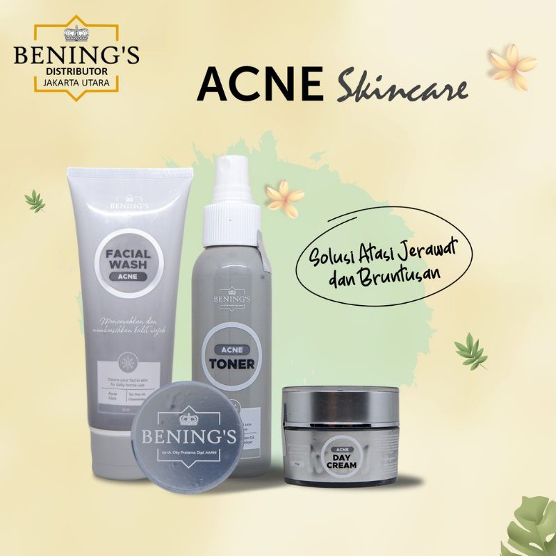 PAKET ACNE BENING'S SKINCARE ORIGINAL BPOM