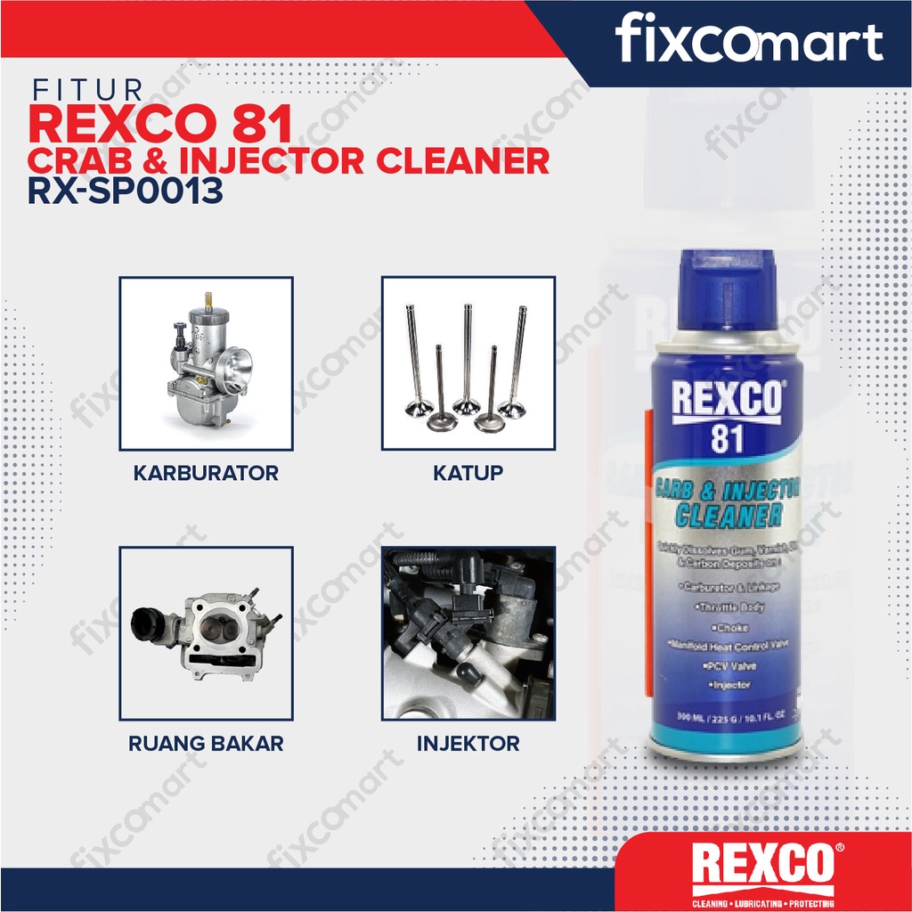 Rexco 81 Pembersih Karburator &amp; Injector/ Carb &amp; Injector Cleaner /  Rexco 81 300 Ml