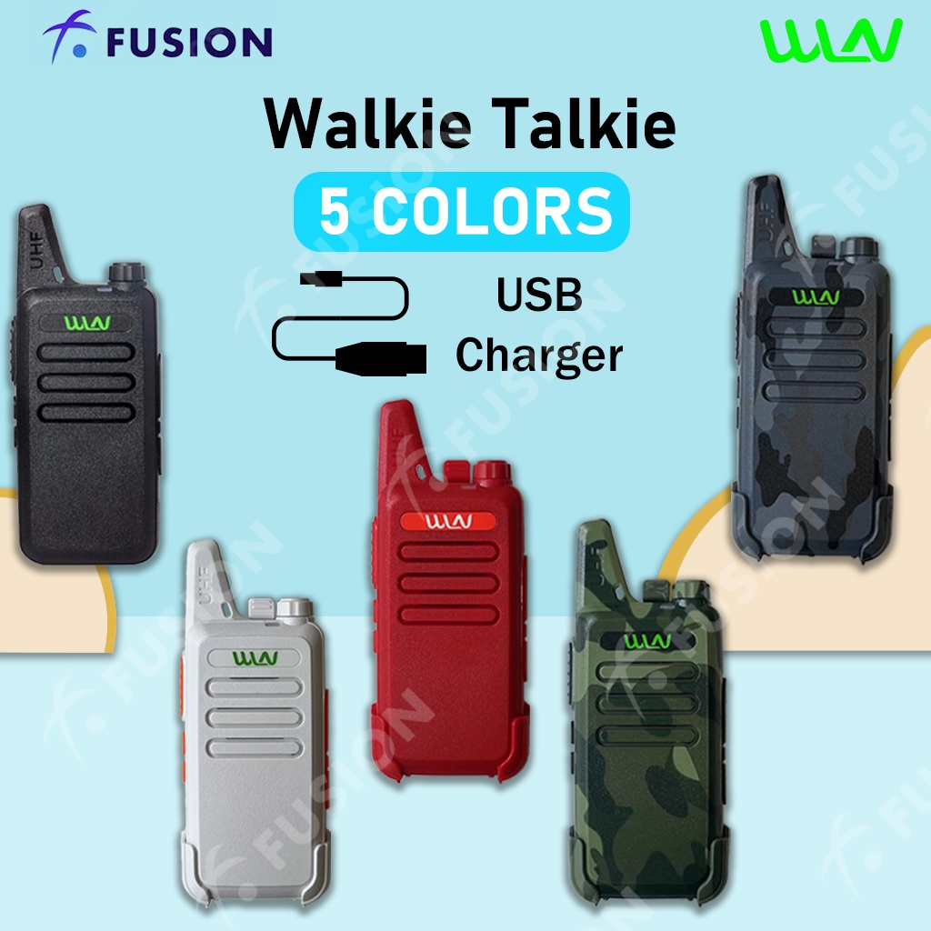 Handy Talky WLN HT UHF TWO WAY RADIO 5 Warna C1 walkie talkie 1 UNIT