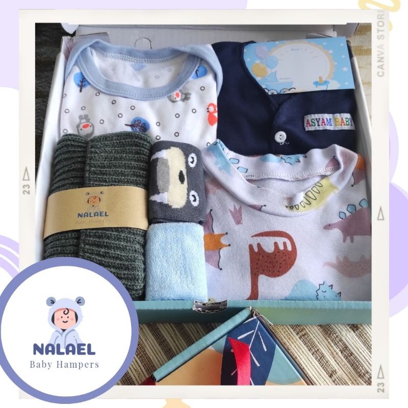 NALAEL Hampers bayi kado lahiran bagus lucu dan murah gift newborn - SILVER