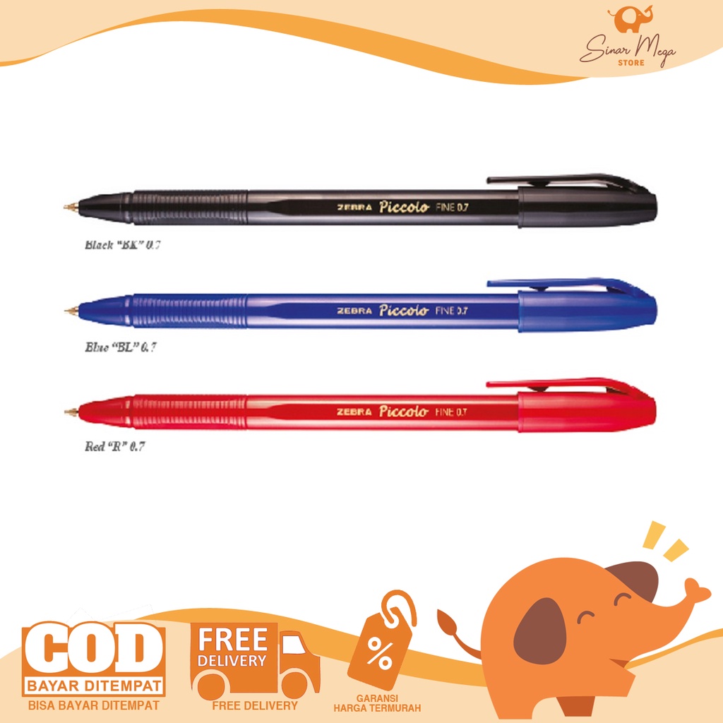

Zebra Pulpen Piccolo 0.7 / Pulpen Ballpoint Murah