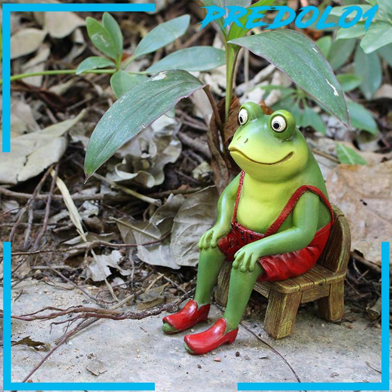 [Predolo1] Patung Kodok Bahan Resin Model Kerajinan Untuk Rumah Ruang Tamu