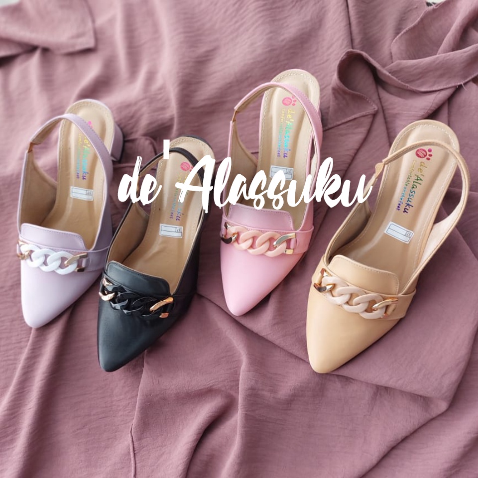 Alassuku.ID - Heels Sepatu Wanita TL Rantai