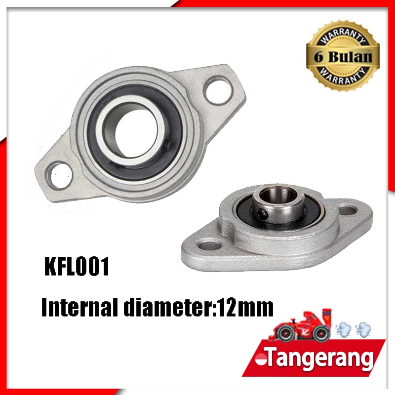 PBB-KFL001 Bantalan Flange Pillow Block Bearing CNC 3D Printer Diameter 12mm