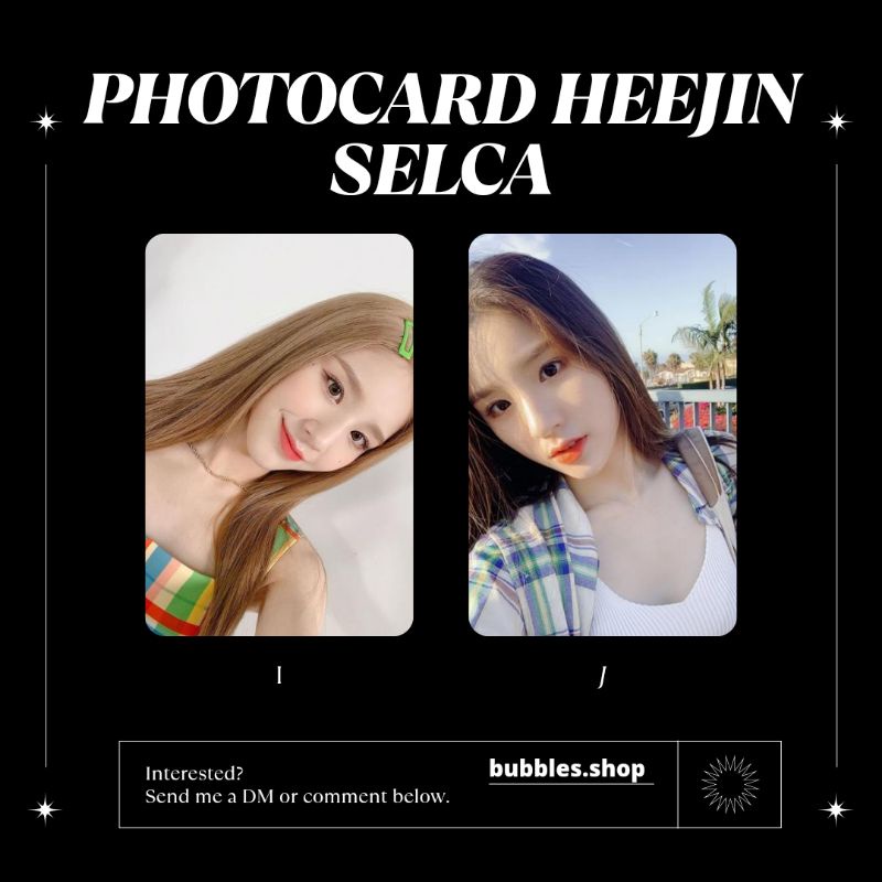 PHOTOCARD UNOFFICIAL HEEJIN LOONA SELCA