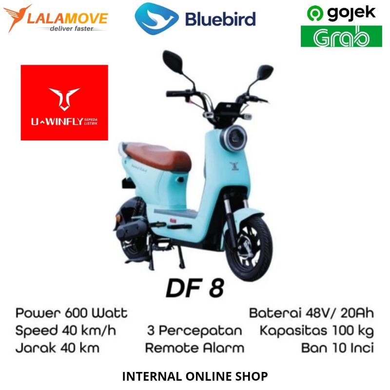 Sepeda Listrik Uwinfly Dragonfly DF8 Garansi Resmi