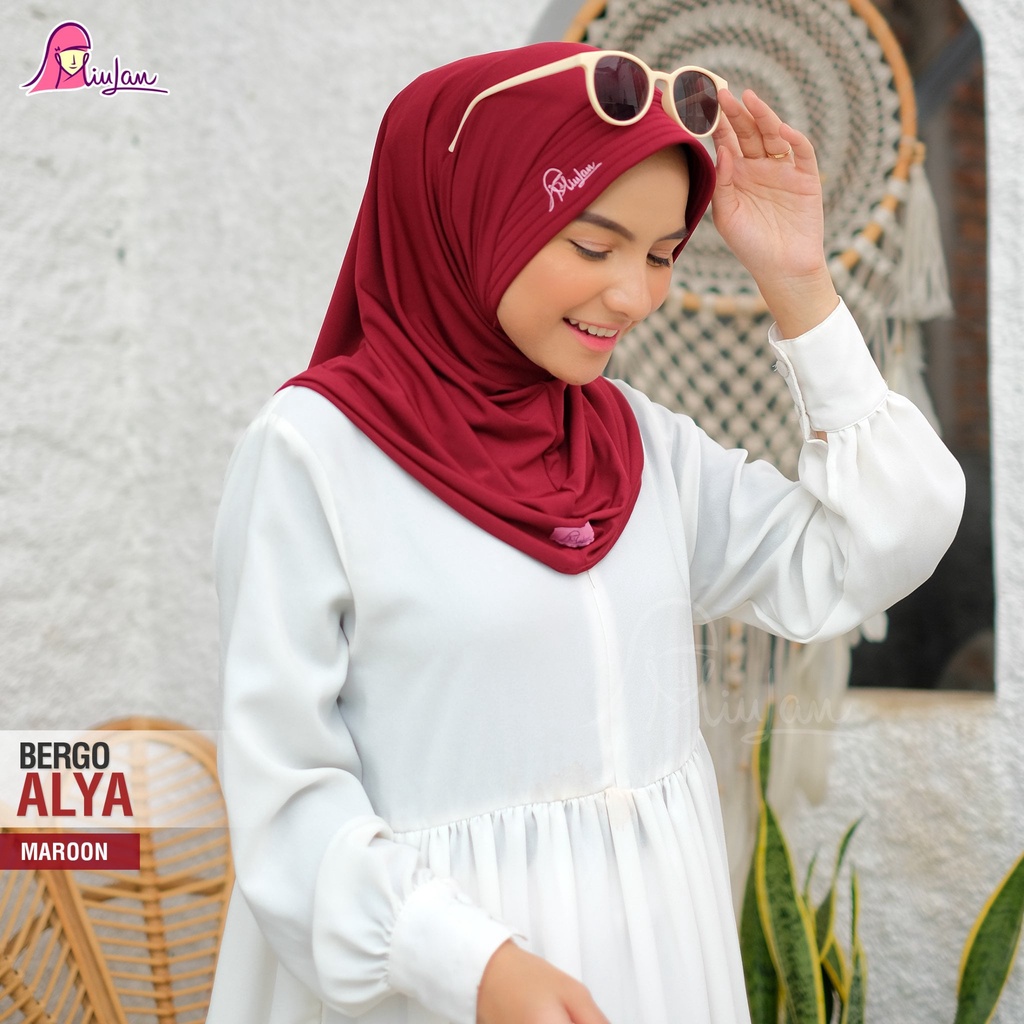 Bergo Alya jilbab sport miulan jilbab olahraga  voli MIULAN