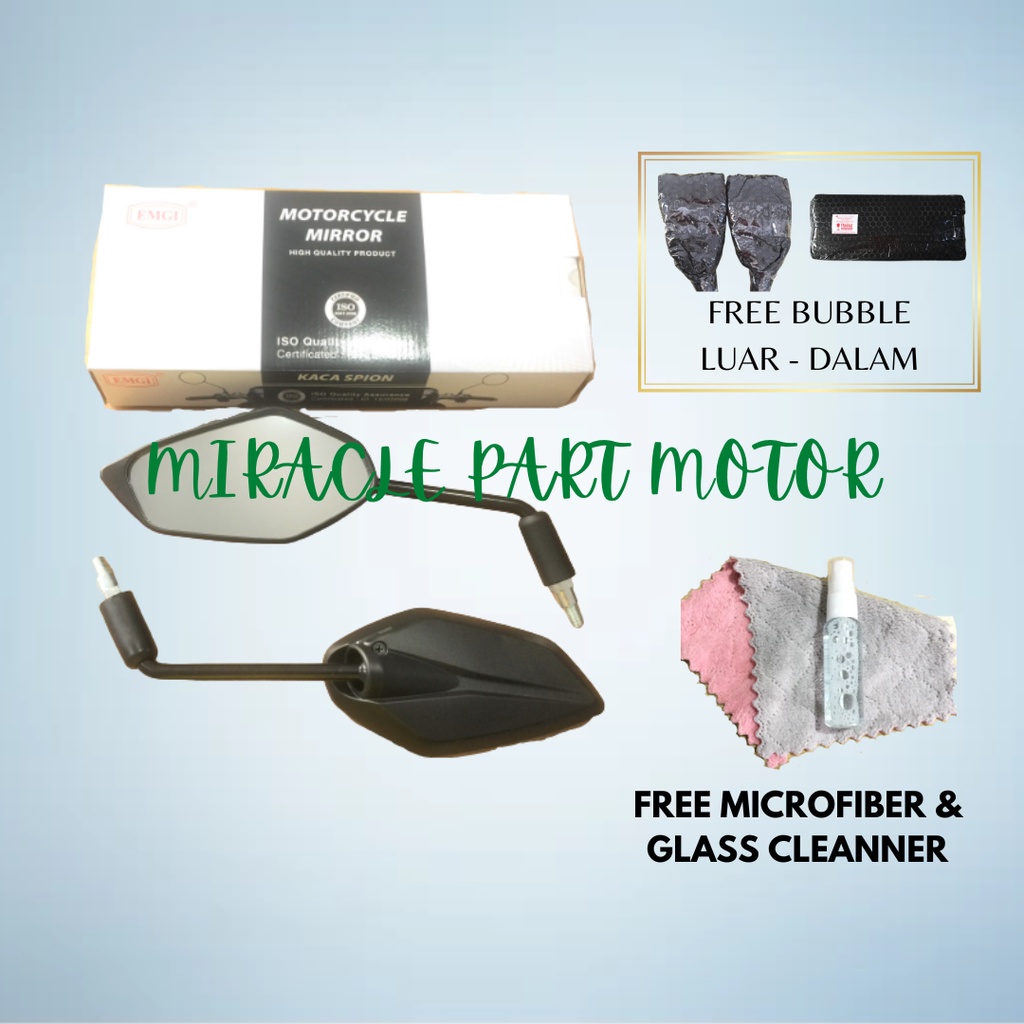 Spion Motor Yamaha NMAX Model Standart Kualitas Ori merk EMGI 9319