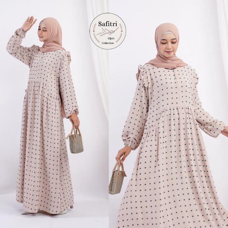 Gamis Crinkle Uragiri Terbaru Ori by Safitri Fashion