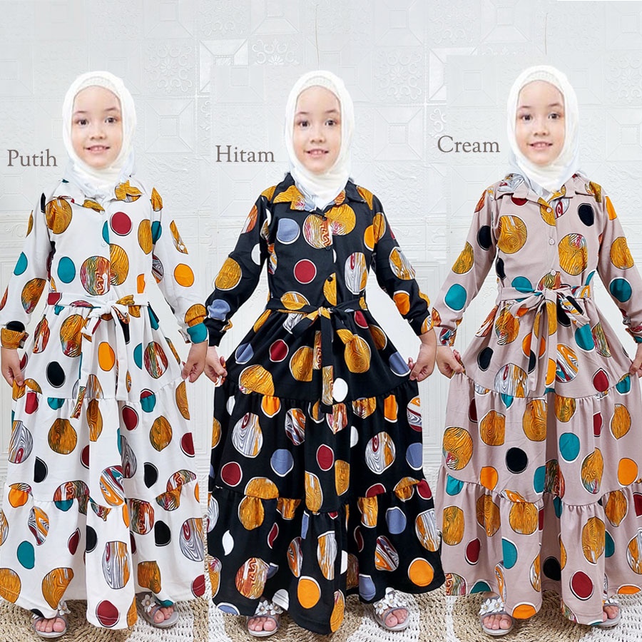 GAMIS NONA LUCU LOLITA CANTIKNYA ANAK PEREMPUAN 2-13 tahun CARLINA FASHION