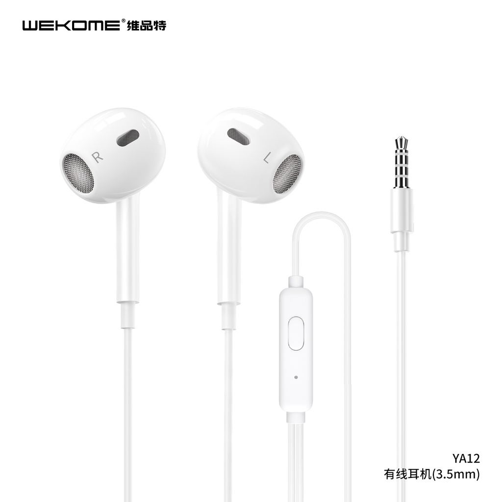 Earphone Handsfree Headset Android Appxx iPhoxx Lightning Type C With Mic WEKOME YA12