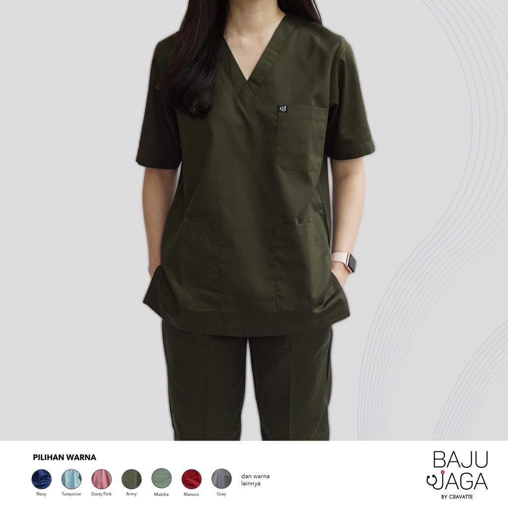 Baju Jaga/Baju OK/Baju Jaga Malam Lengan Pendek Non-Bordir S-XL vol 1