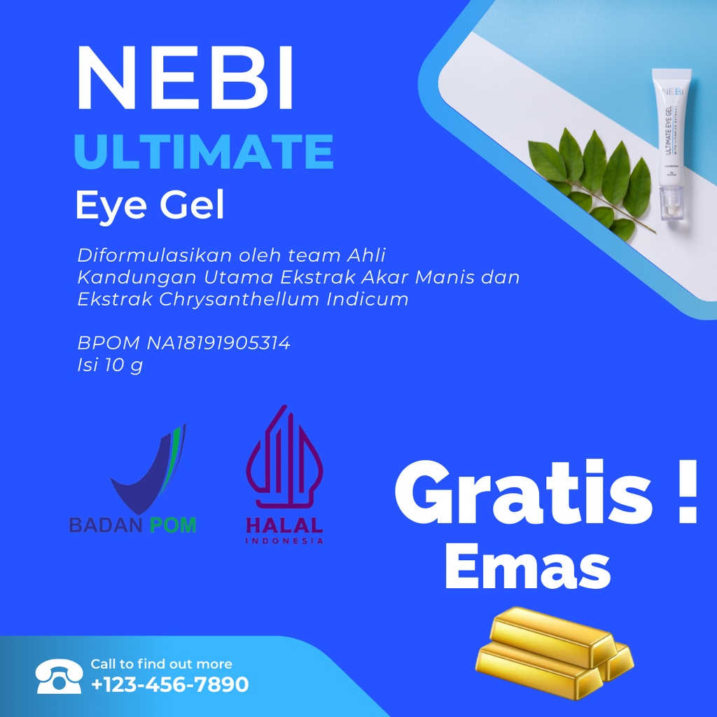 Cream Kantung Mata Ampuh Original Nebi Ultimate Eye Gel BPOM