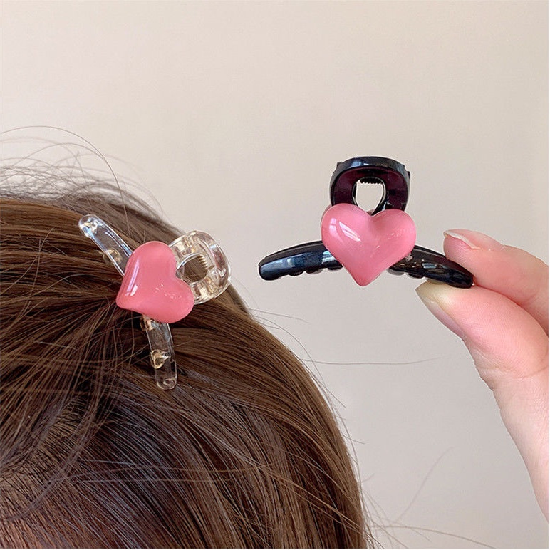 [Harga Grosir] 1pcs Klip Love Grab Kecil Lucu Dahi Poni Hair Clip Korea Hiu Hair Clip Side Hair Clip Aksesoris Rambut Fashion Wanita Dan Anak Perempuan