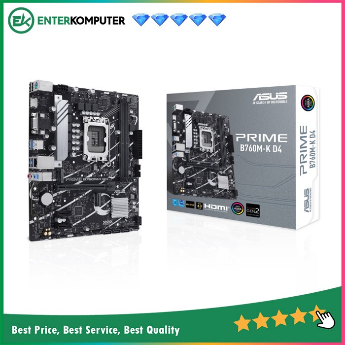 Asus PRIME B760M-K D4 (LGA1700, B760, DDR4, USB3.2, SATA3)