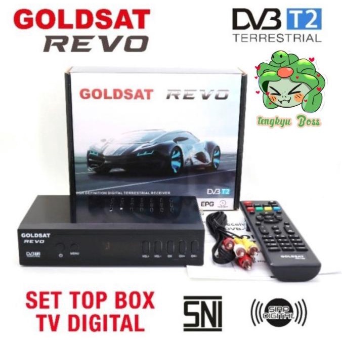 Set Top Box TV Digital GOLDSAT REVO DVB-T2 STB