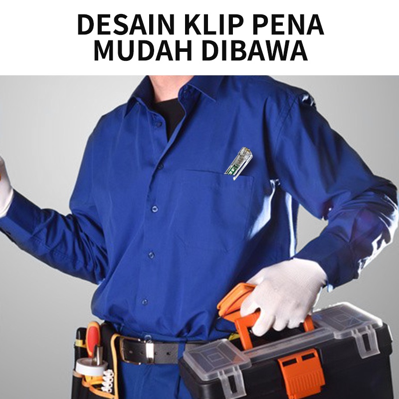 ISKU obeng tespen listrik paling kuat/taspen cek kabel putus dual led/testerpen pendeteksi kabel putus/tespen digital ac/dc serbaguna multifungsi/testerpen listrik otomatis