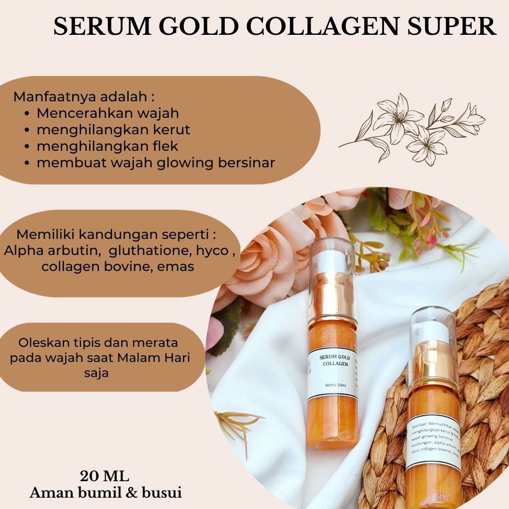 Serum Gold Collagen/Serum Emas Anti Aging