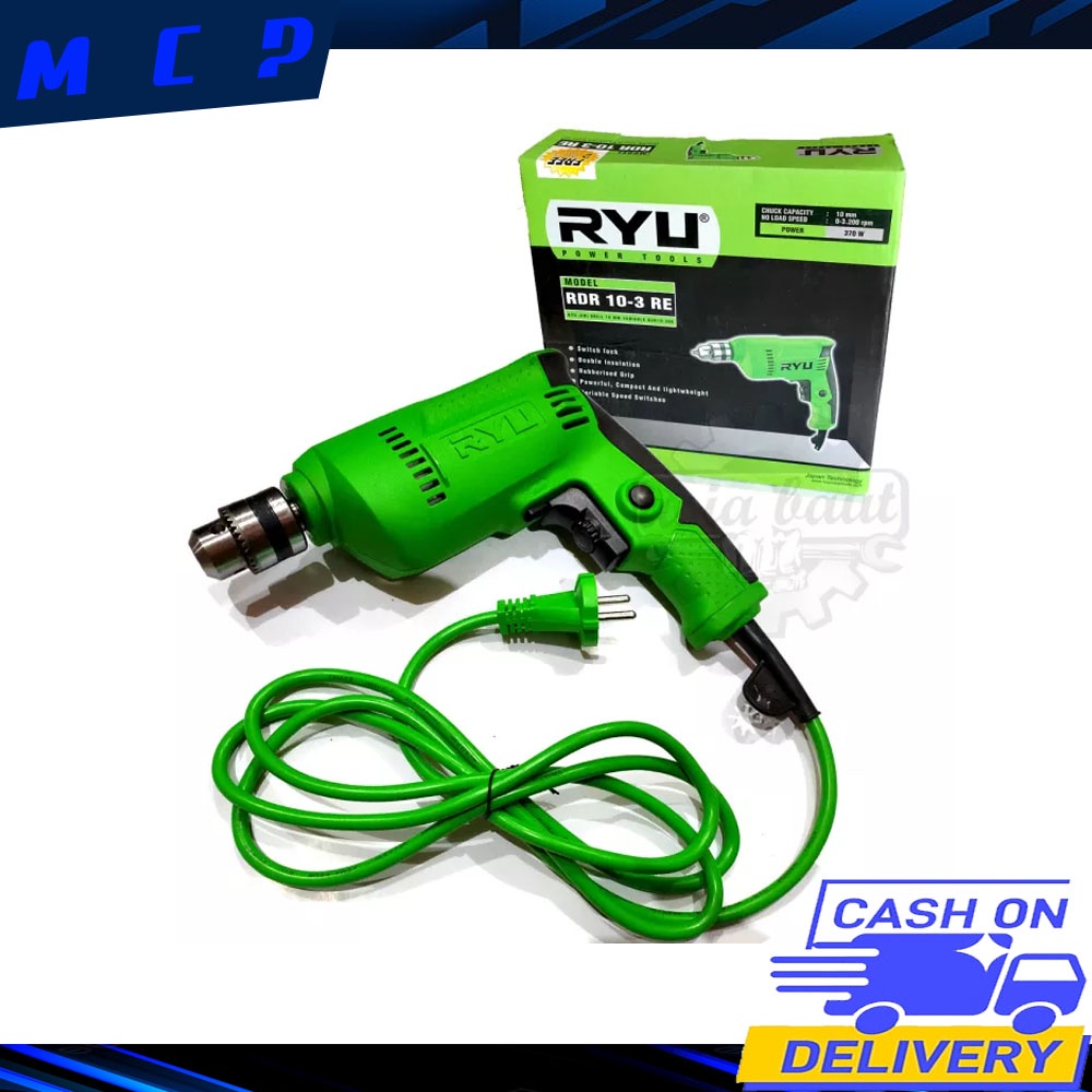 Mesin Bor listrik Bor Electric Drill Redox 10mm 350 WATT-mesin bor listrik variable bolak balik 10mm terbaik