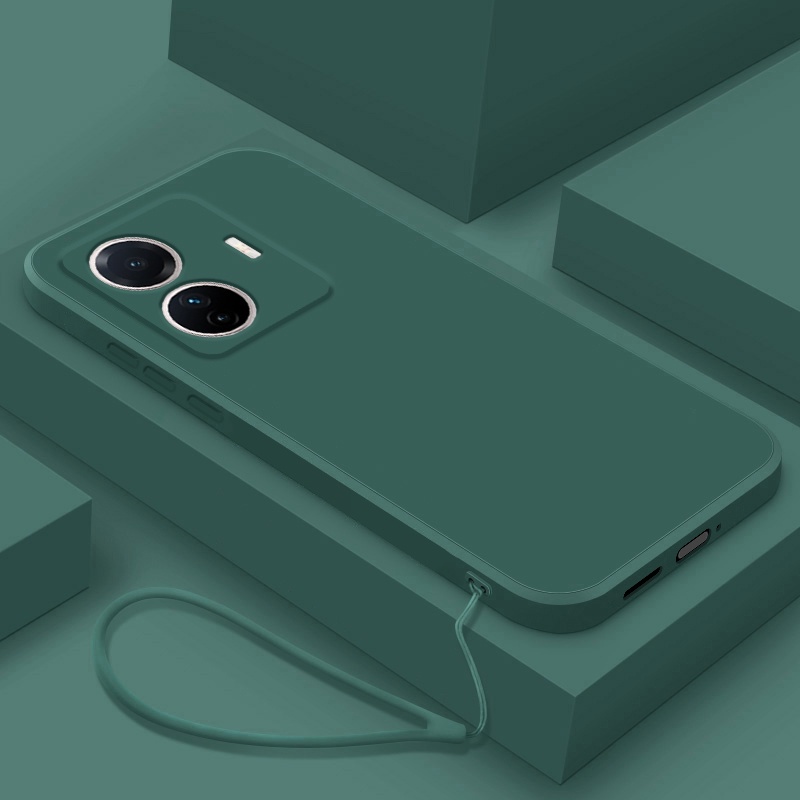 Case Vivo V21 Y20 Y20s Y12s Tali Lanyard Candy Cover Soft Casing Silikon Handphone Aesthetic Premium