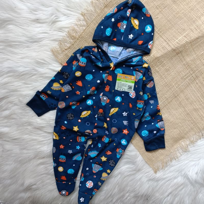 Jumper Hoodie bayi newbron printing premium 0-3 bulan