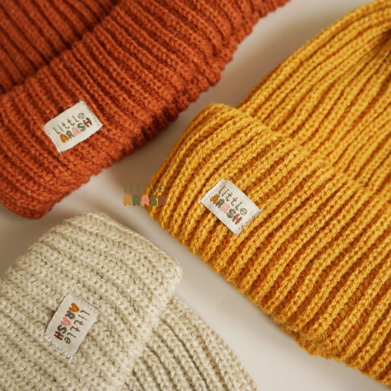 Little Arash | BEANIE HAT | Beanie hat anak | Topi rajut anak premium | Beanie hat dewasa couple