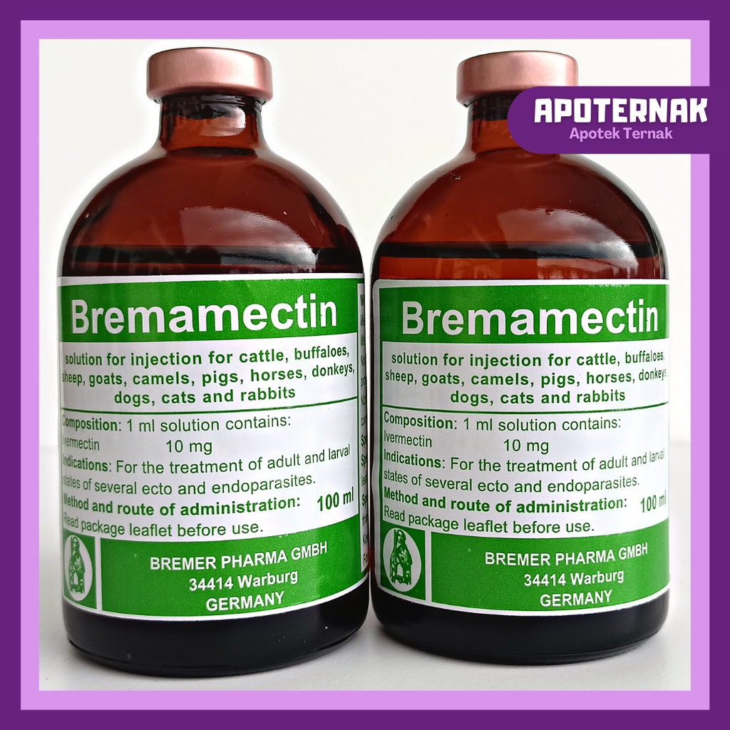 BREMAMECTIN | Obat Anti Parasit Cacing Scabies Gudik Kutu Tungau Caplak | Mirip Ivervet Nova Mectin