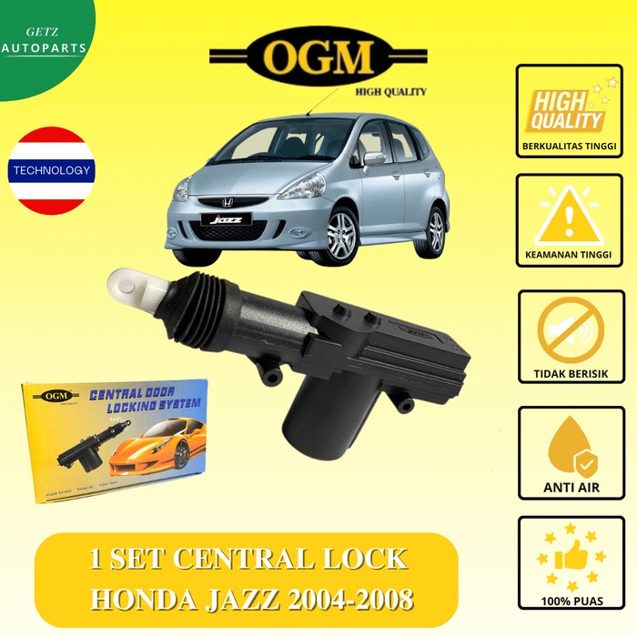 Central Lock Sentral Lock Central Door Lock System Centrallock Komplit 4 Pintu Kunci Mobil Honda Jaz