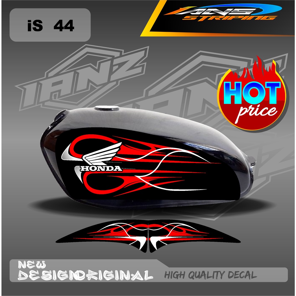 DECAL STRIPING TANGKI CB100 LIST KONSEP CUSTOM HOLOGRAM/NON HOLOGRAM IS44