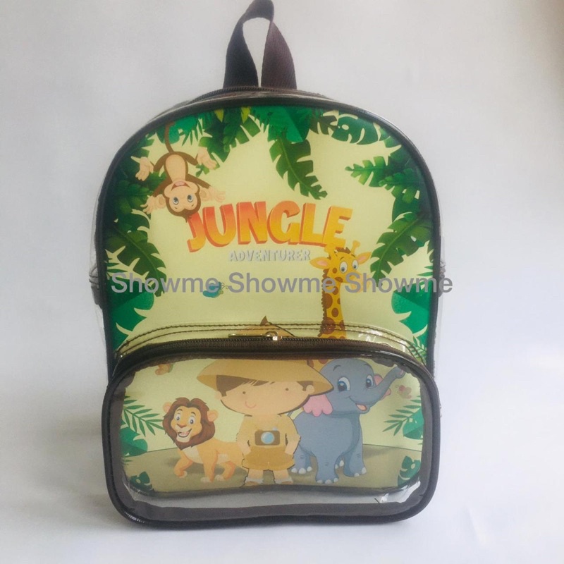 SHOWME TAS RANSEL ANAK SEKOLAH / MIKA PREMIUM /LUNCH BAG / BINGKISAN / ULANG TAHUN / TAS BOTOL SUSU / TAS BABY / TRAVEL BAGS / TAS MIKA / GOODIE BAG JUNGLE - SAFARI CUTE