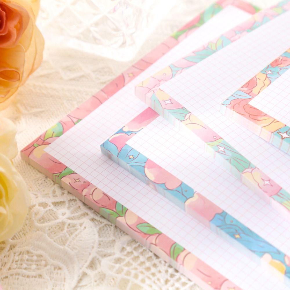 Lanfy Kertas Tulisan Kreatif Retro Scrapbooking Romantis Abadi Bunga Taman Diary Memo Pad