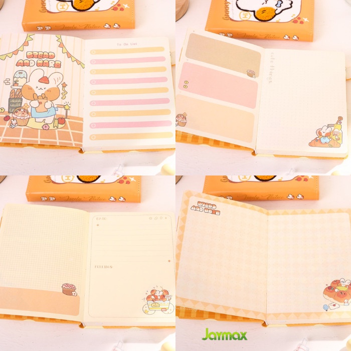 

Magnetic Notebook Orange Bunny / Diary Jurnal Agenda Buku Tulis Anak