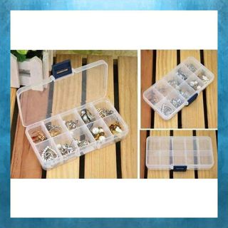 IKILOSHOP Pill Case Kotak Tempat Obat 10 Sekat , Kancing Manik