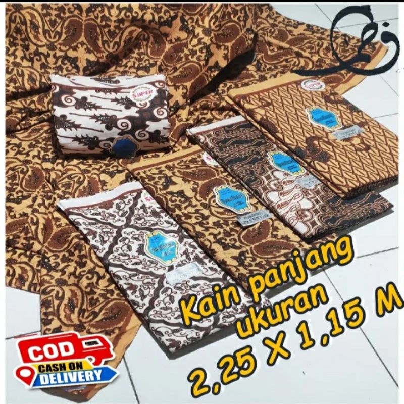 KAIN BATIK PUTIH/KAIN JARIK/KAIN JARIK PANJANG/BATIK HALUS 100% COTTO BISA COD