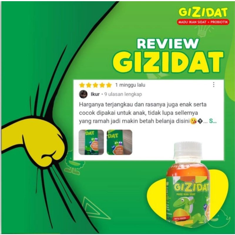 GIZIDAT ORIGINAL - Madu Penambah Nafsu Makan Anak