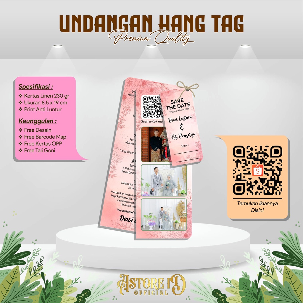 

UNDANGAN HANG TAG MURAH PREMIUM QUALITY by ASTORE ID OFFICIAL