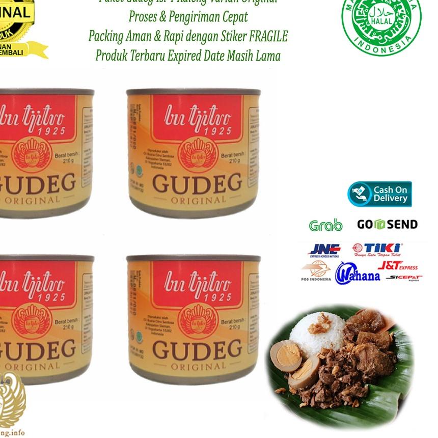 

♧ Gudeg Kaleng Bu Tjitro Original Paket Hemat Special Promo - Isi 4Pcs ☪