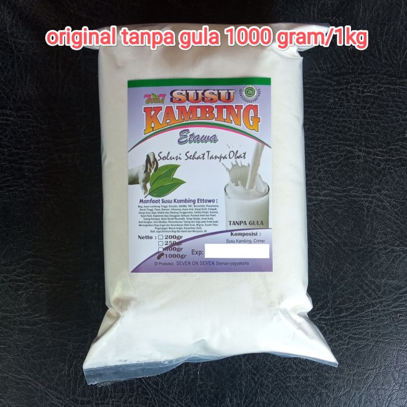 

susu kambing bubuk tanpa gula 1000 gram 1kg