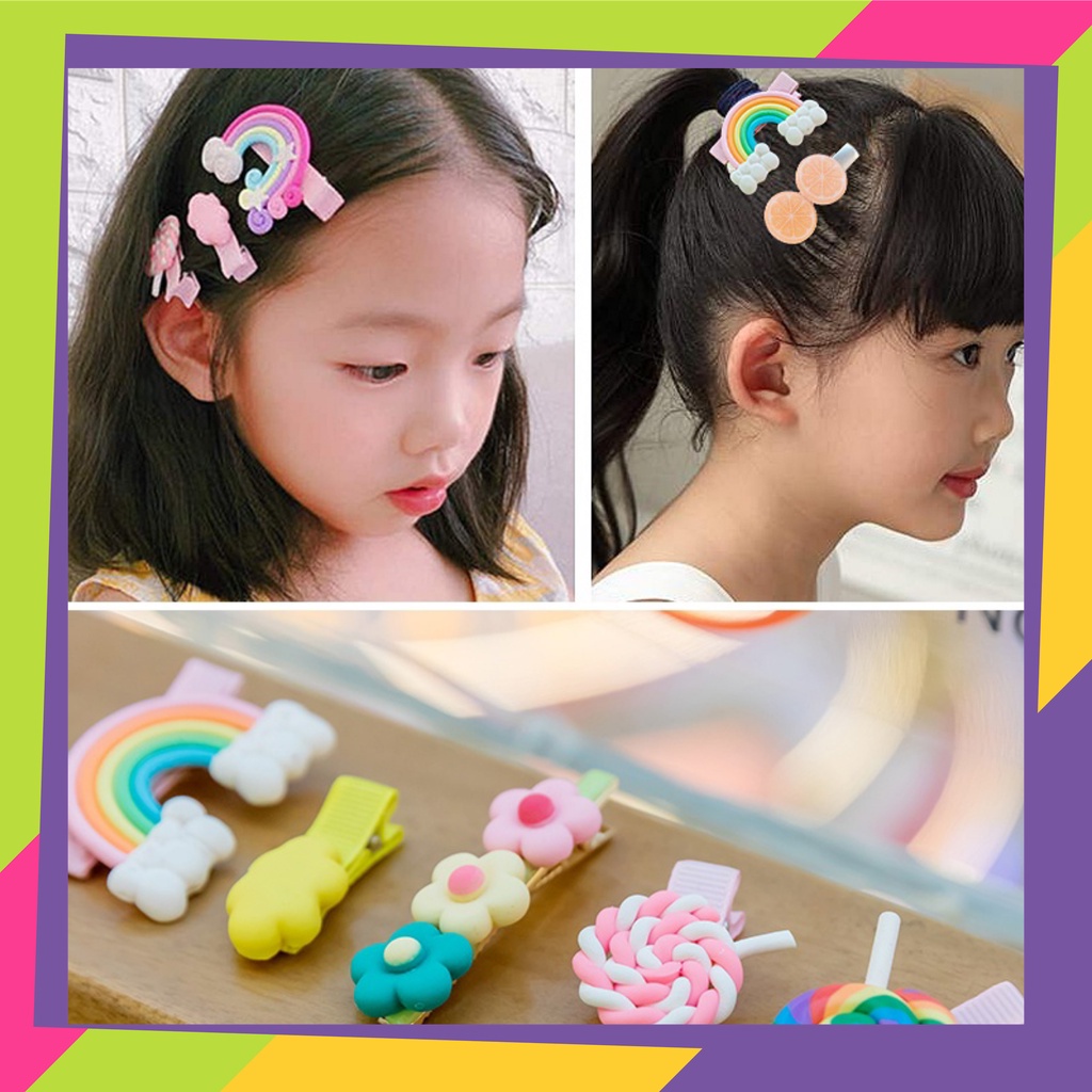 1655 / Jepit rambut anak set [isi 14pcs] fashion Korea / Jepit rambut / Jepit rambut gadis