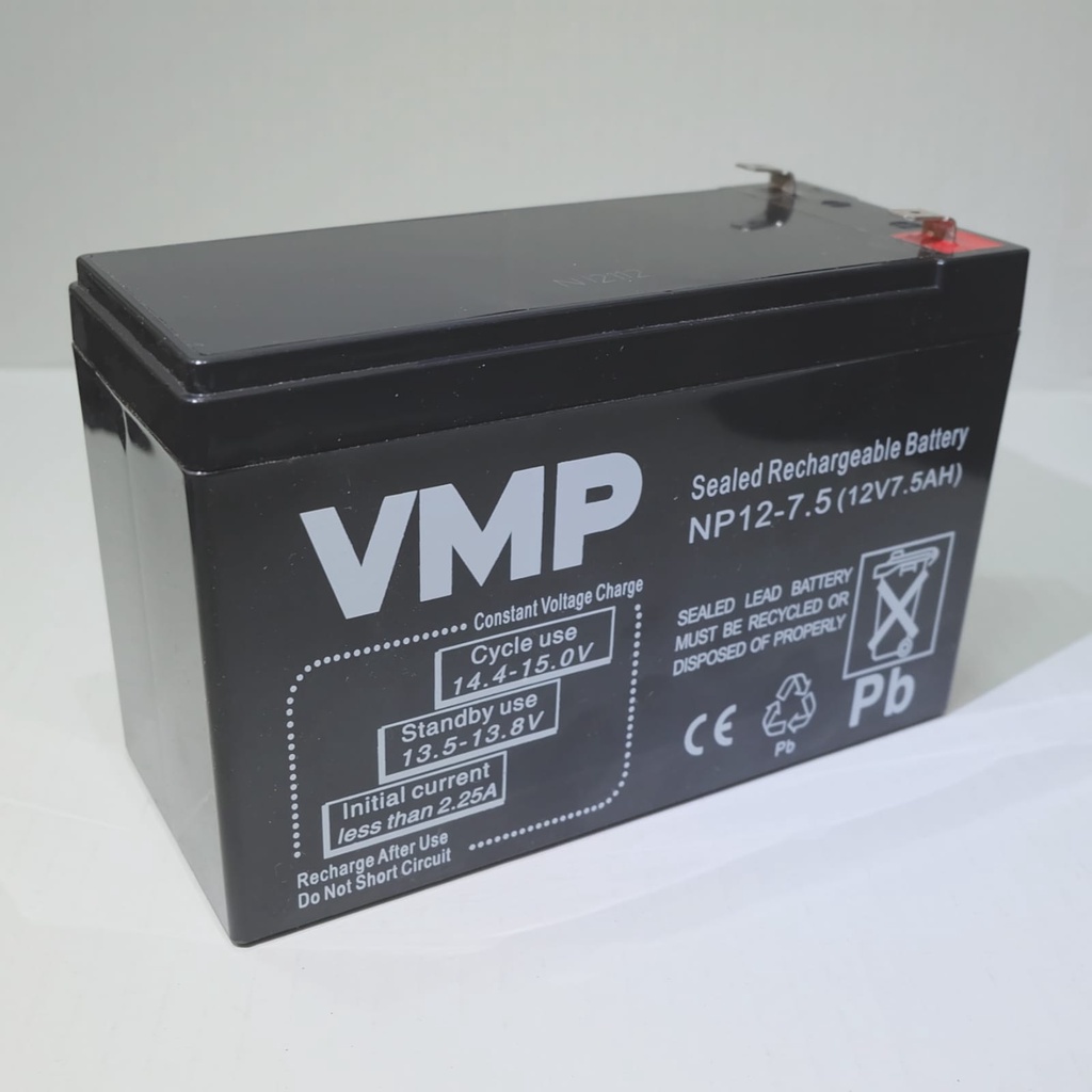 Baterai Backup UPS VRLA VMP NP 12-7,5 AH 12 V 7,5 AH