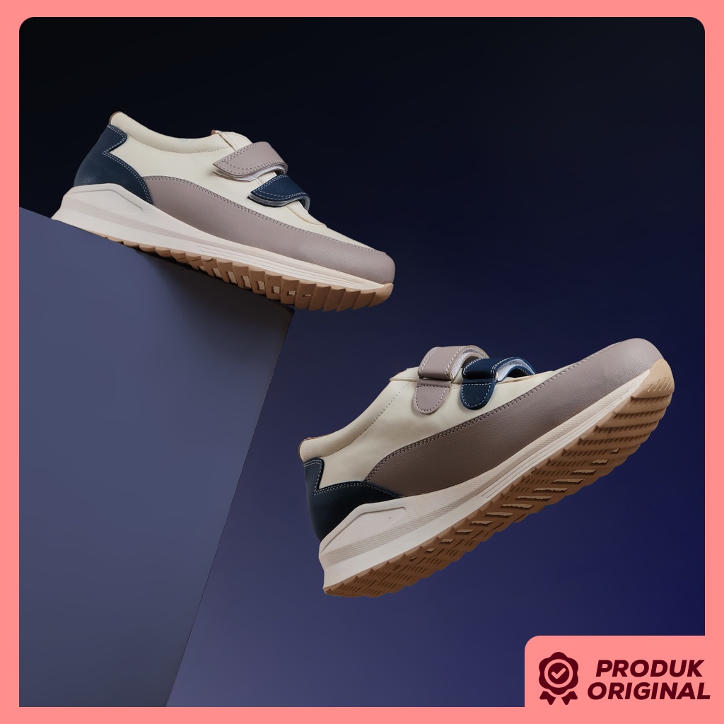 ASUKA OCEAN ORIGINAL x NAEERA Sepatu Sneakers Putih Abu-Abu Navy Wanita Kets Casual Cewek Kuliah Hangout Jalan Santai Main Nongkrong Sneaker Remaja Dewasa Fashion Sport White Shoes Premium Footwear OOTD Model Kasual Gaya  Kekinian Terbaru Modis Branded