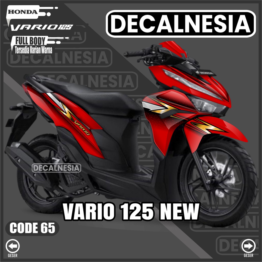 Decalnesia Stiker Motor Vario 125 New 2023 Full Body Decal Sticker 2022 CBS ISS SP Honda Variasi Mod