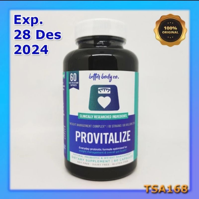 Better Body Co. Provitalize 100% Natural & Unique Probiotic Menopause