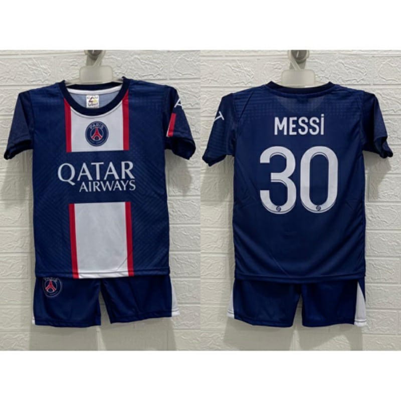Setelan Bola Anak PSG - Baju Bola PSG - Jersey Anak PSG Kylian Mbappe - Jersey Kids PSG Mbappe - Kao